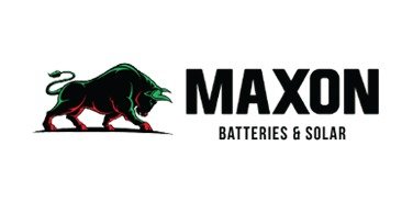 Maxon Batteries & Solar Logo